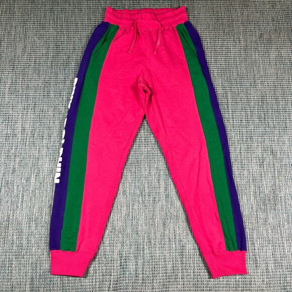 Pink Dolphin COLORBLOCK SMU JOGGER PANTS PINK/MULTICOLOR Men’s Sz M New - Picture 1 of 6